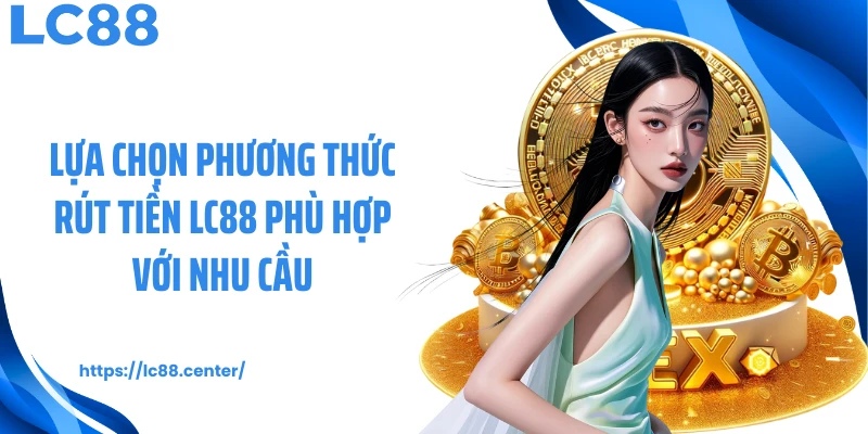 Lựa chọn phương thức rút tiền LC88 phù hợp với nhu cầu
